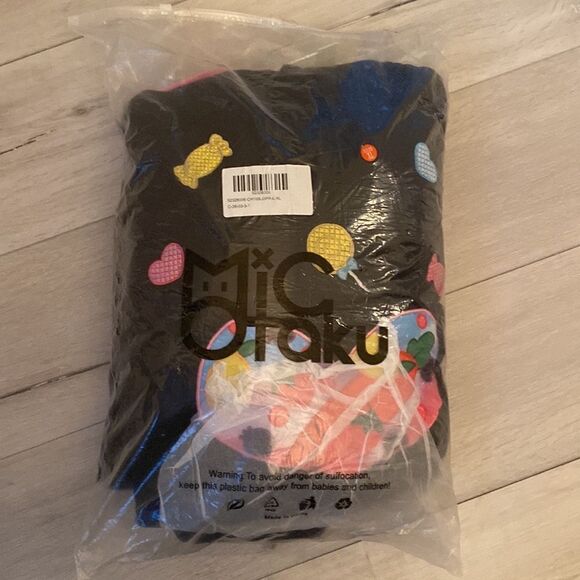 Micotaku Pullover Bunny Ear Hoodie Detachable Bag Furry Cat Paw Design Gloves XL - Picture 10 of 11